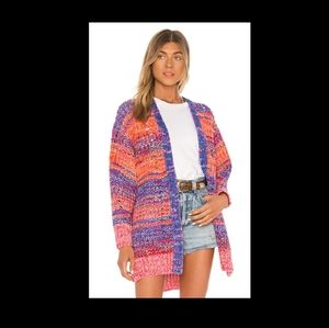 Free People berry blast combo sweater